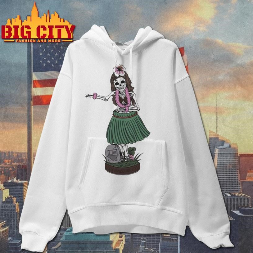 The Neighbourhood Hula Girl Skeleton Shirt