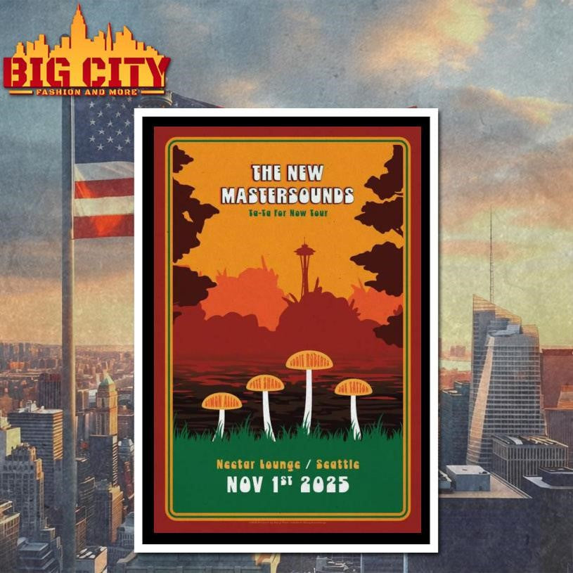 The New Mastersounds Nov 1st, 2025 Nectar Lounge in Seattle, WA Poster Shirt