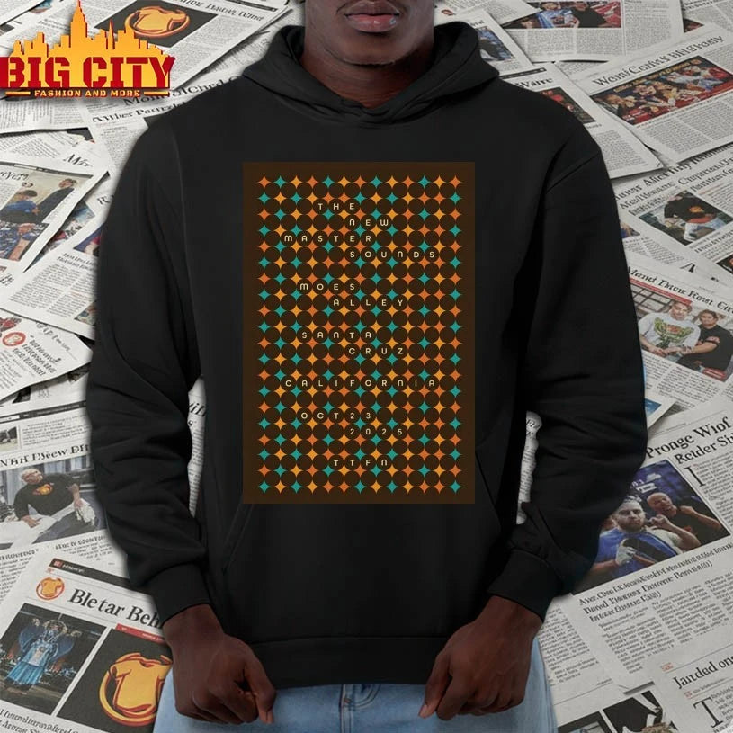 The New Mastersounds Oct 23 2025 Santa Cruz Tour Poster shirts