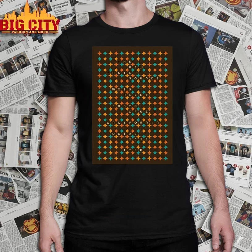The New Mastersounds Oct 23 2025 Santa Cruz Tour Poster shirts