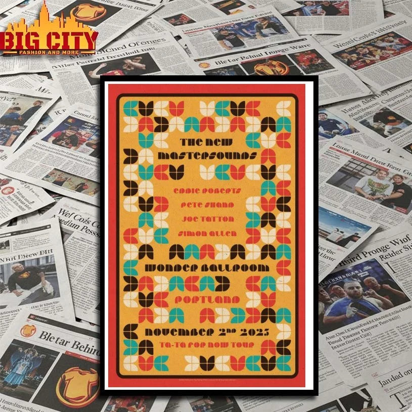 The New Mastersounds Portland, OR 2025 Poster shirt