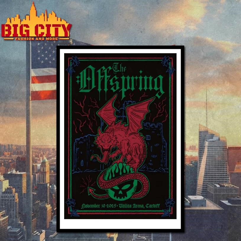 The OffSpring Utilita Arena Cardiff November 10 2025 Poster shirt