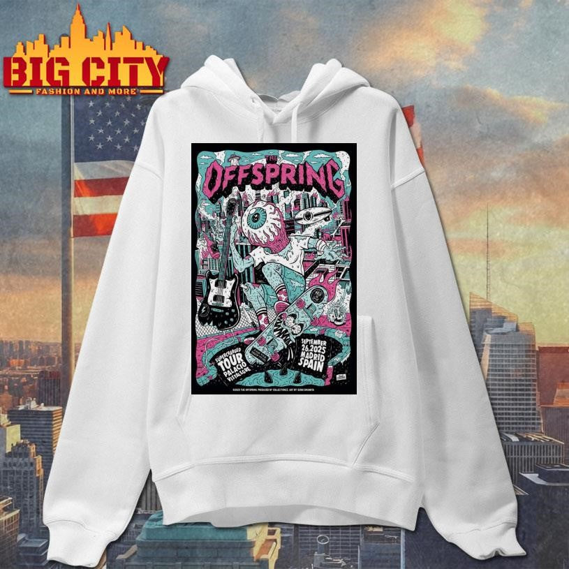 The Offspring Sept 26 2025 Madrid Spain Poster Shirt