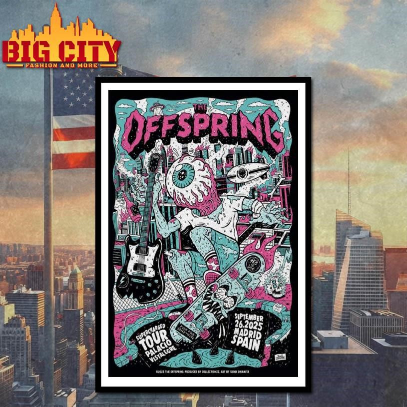 The Offspring Sept 26 2025 Madrid Spain Poster Shirt