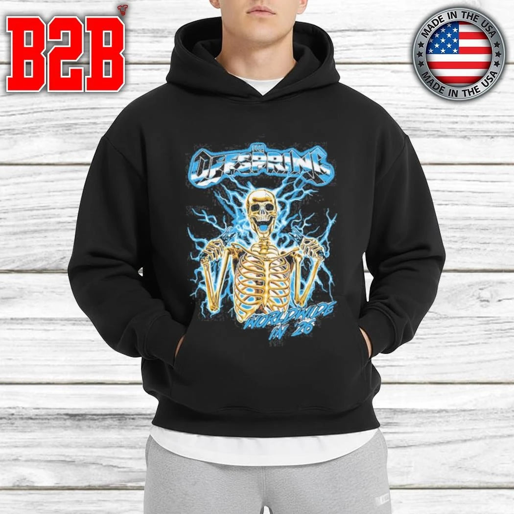 The Offspring Spark Plug Skeleton 2026 Tour Shirt