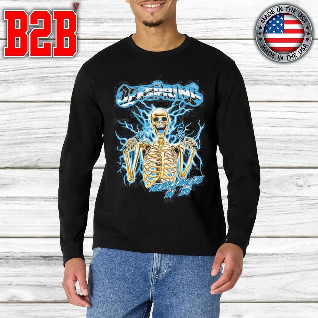 The Offspring Spark Plug Skeleton 2026 Tour Shirt