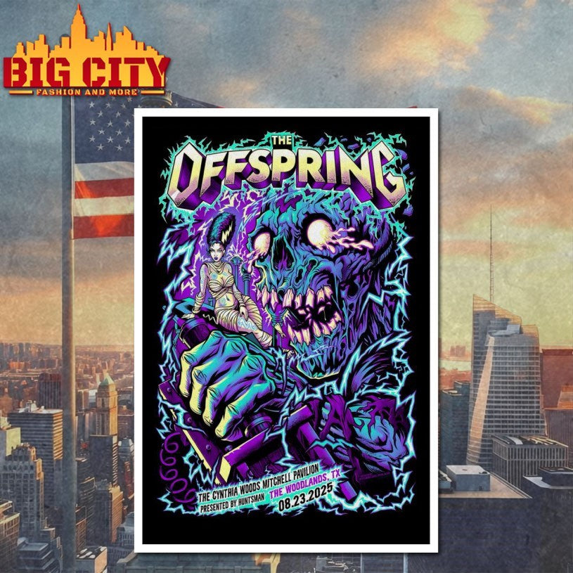 The Offspring The Cynthia Woods Mitchell Pavilion In The Woodlands TX Aug 23 2025 Poster Shirt