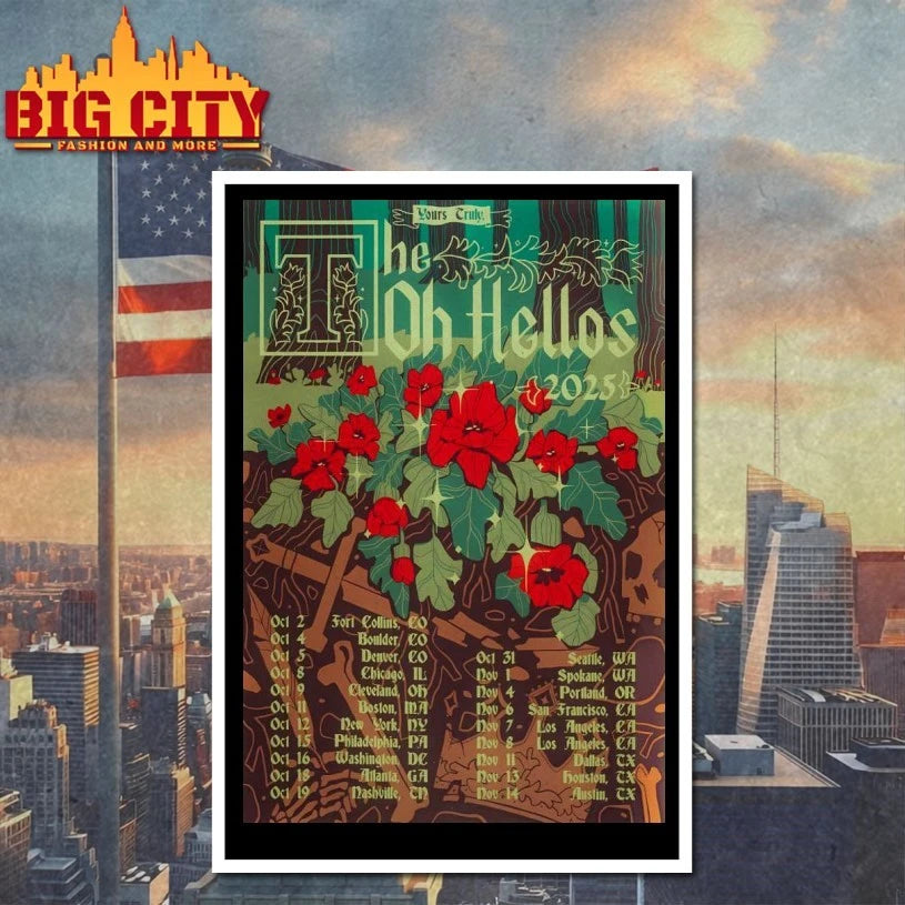 The Oh Hellos 2025 Fall Tour Poster shirts