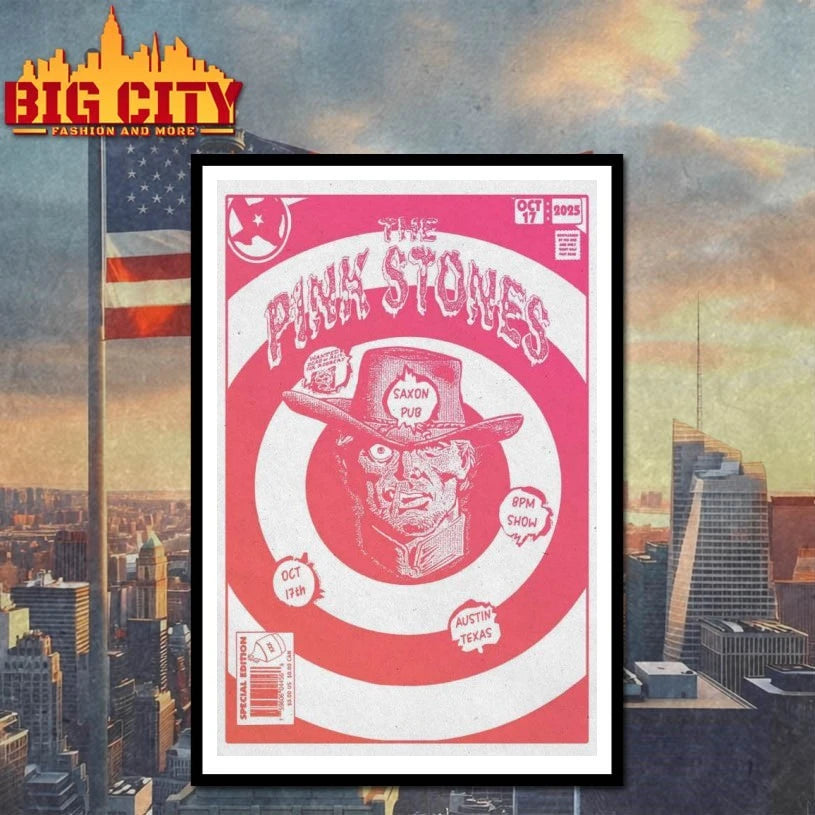 The Pink Stones Tour Saxon Pub Austin 2025 Poster Shirt