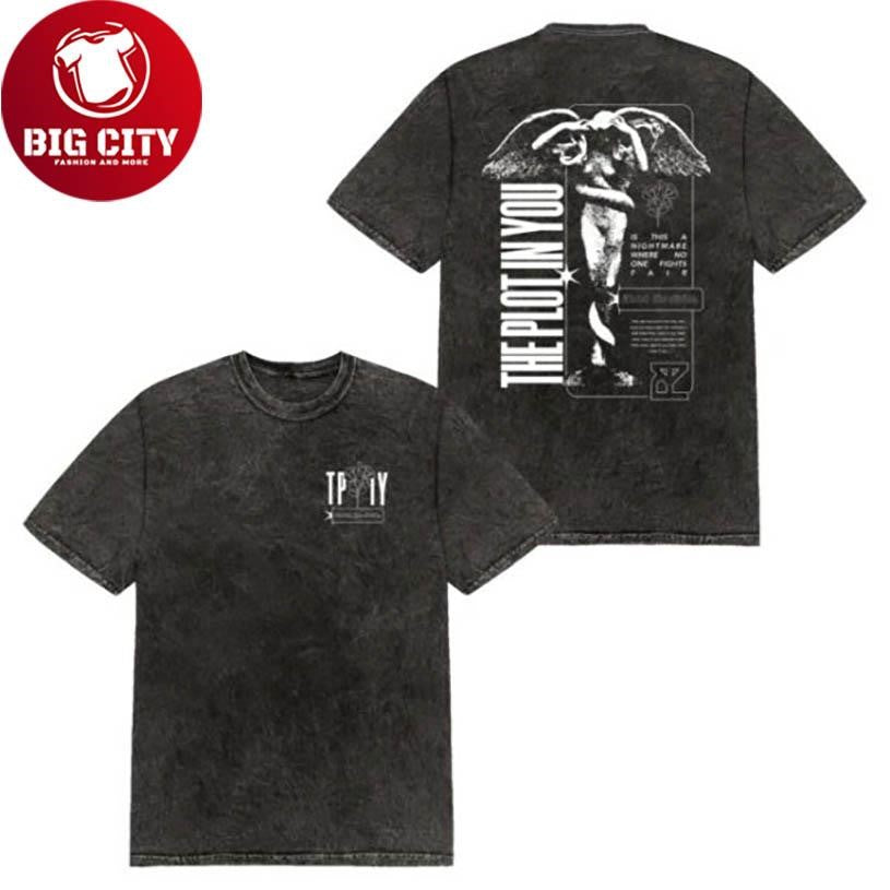 The Plot In You Stone Wash Angel 2025 Two Sided Shirt
