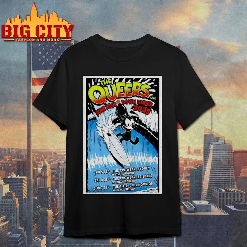 The Queers 2025 Australia Tour Poster shirts