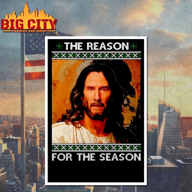 The Reason For The Season Jesus Keanu Christmas Shirt