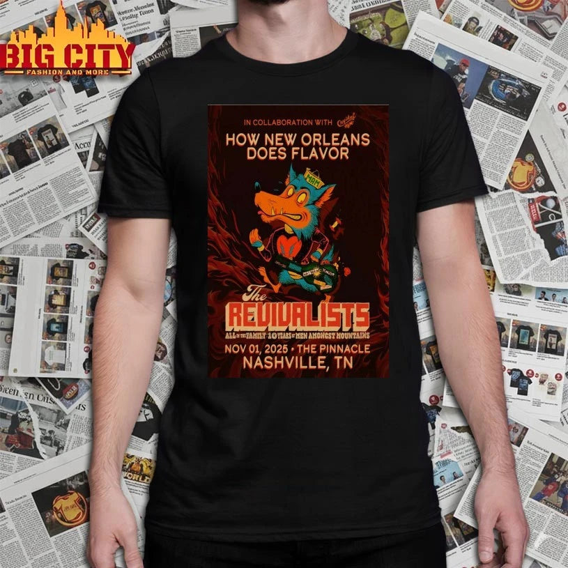 The Revivalists Fall Tour 2025 Nashville TN Poster shirt