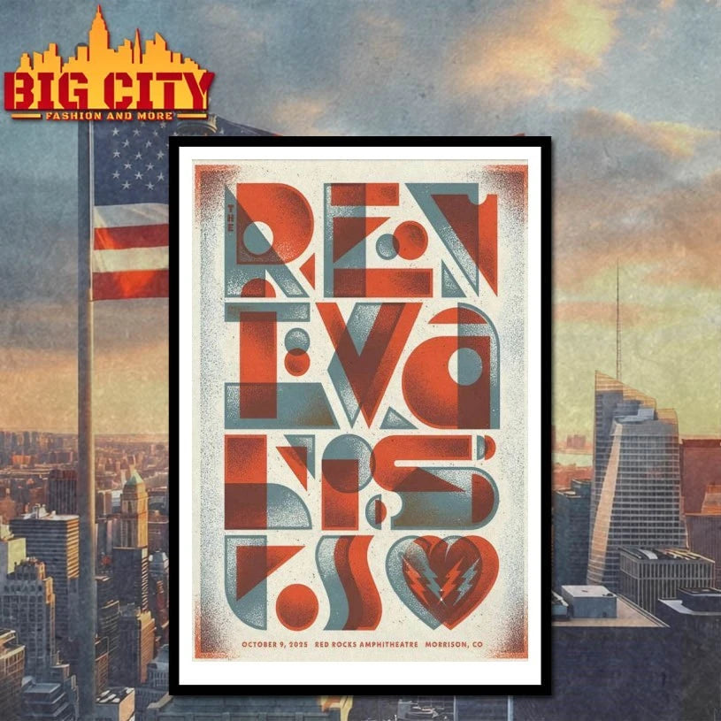 The Revivalists Red Rocks Show On Oct 9 2025 Poster shirt