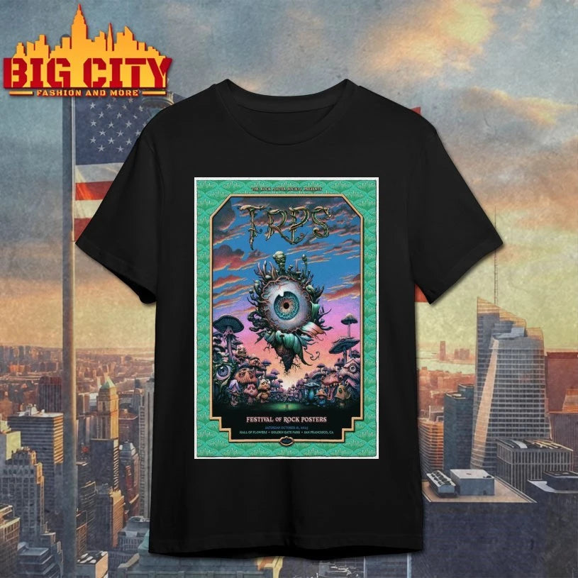 The Rock Poster Society Presents Festival Of Rock Posters October 18, 2025 Hall Of Flowers, Golden Gate Park, San Francisco, CA Poster Shirt