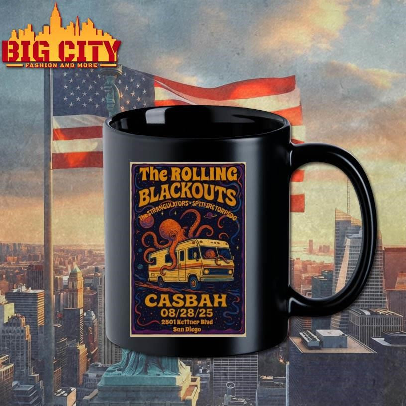 The Rolling Blackouts San Diego 2025 Poster Shirt