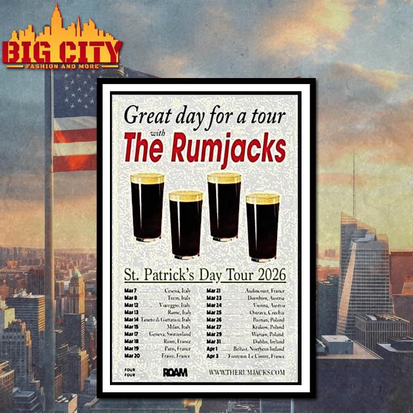 The Rumjacks St Patricks Day Tour 2026 Shirt