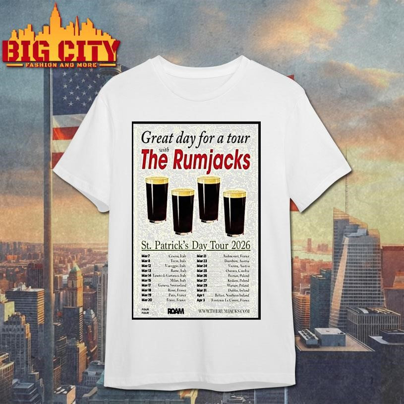 The Rumjacks St Patricks Day Tour 2026 Shirt