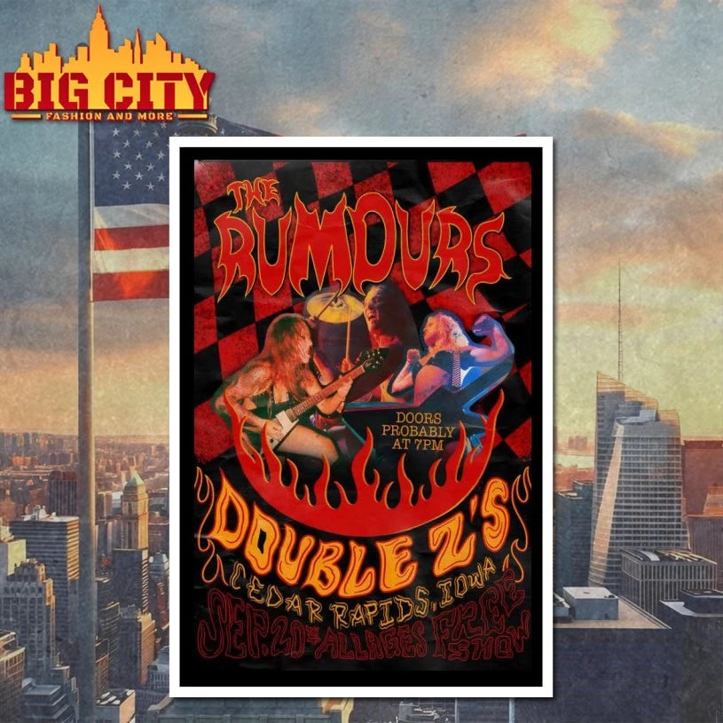 The Rumours 9.20.2025 Double Z’S In Cedar Rapids Iowa Poster Shirt
