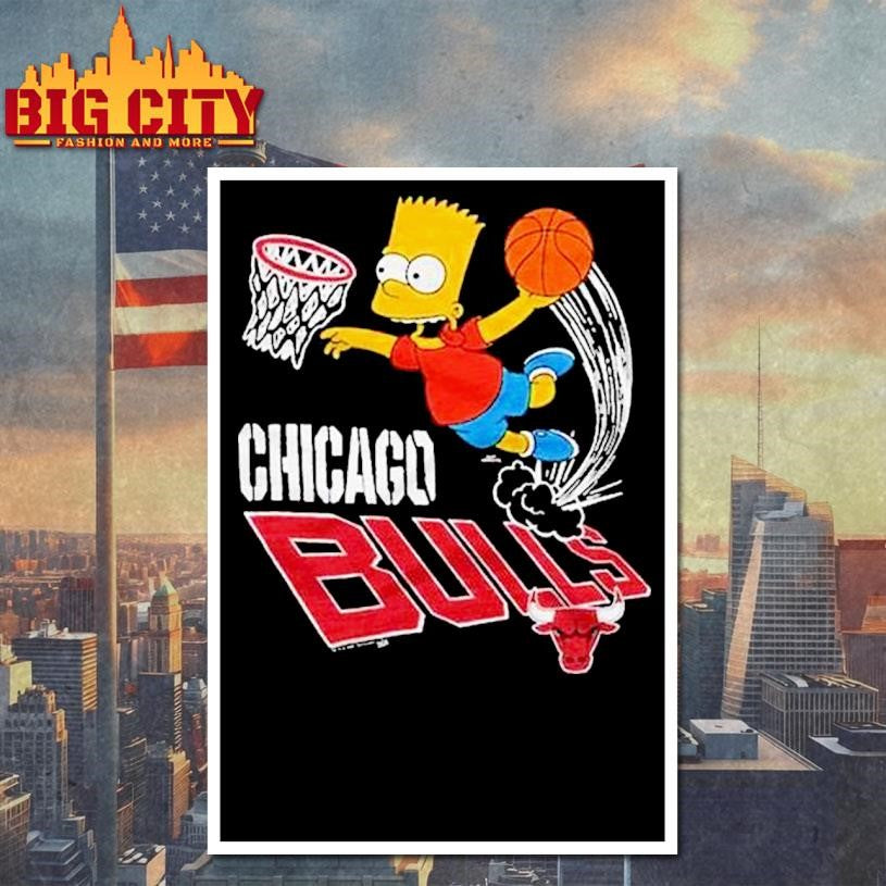 The Simpsons Bart X Chicago Bulls Shirt