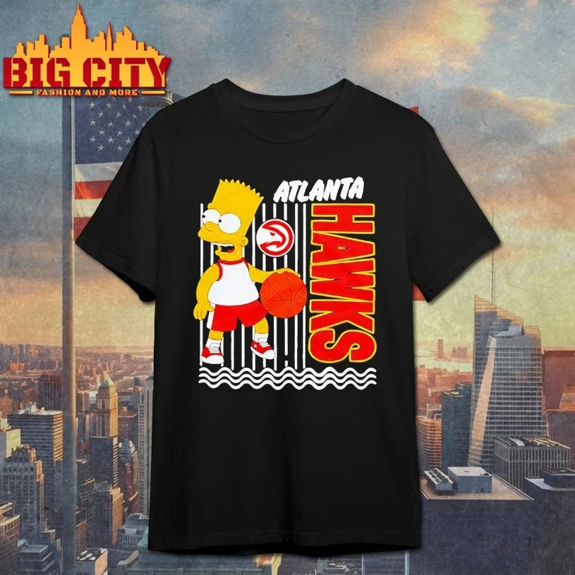 The Simpsons Bart x Atlanta Hawks shirt