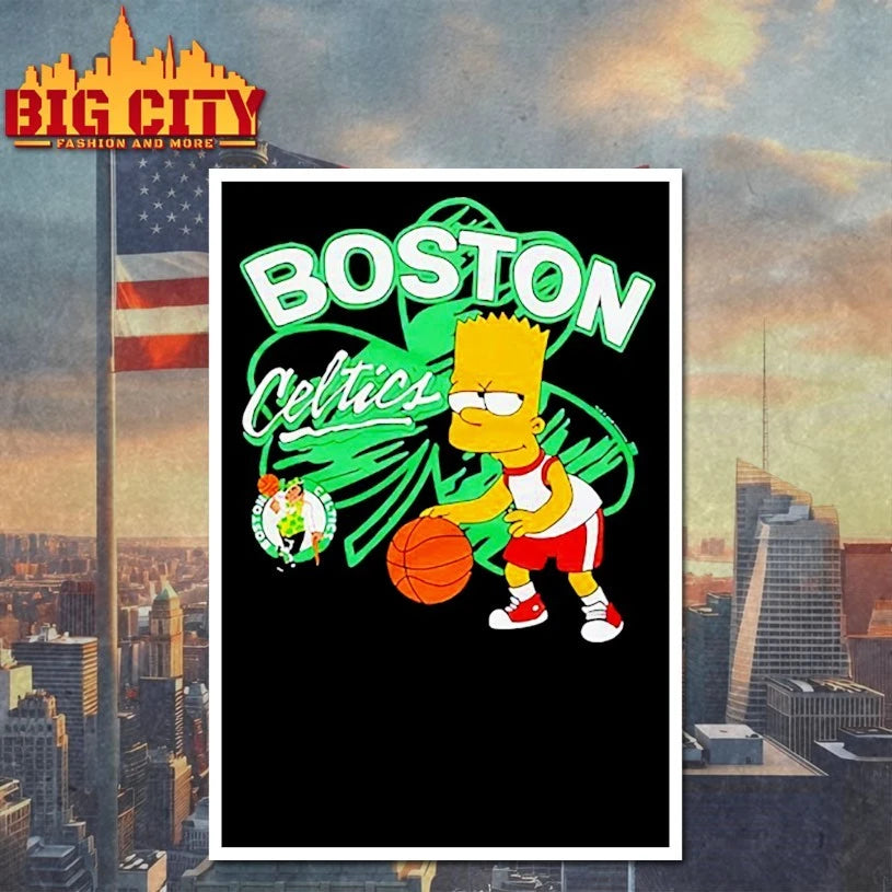 The Simpsons Bart x Boston Celtics shirt
