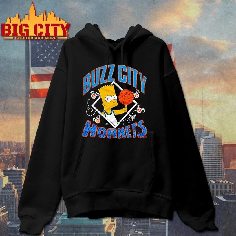 The Simpsons Bart x Charlotte Hornets shirt