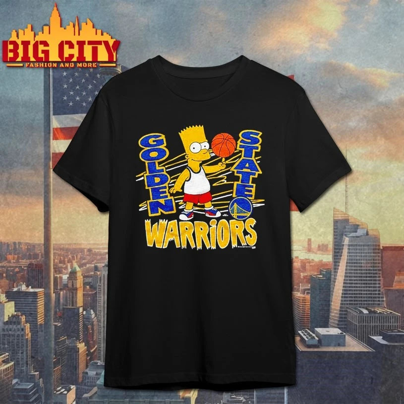 The Simpsons Bart x Golden State Warriors shirt