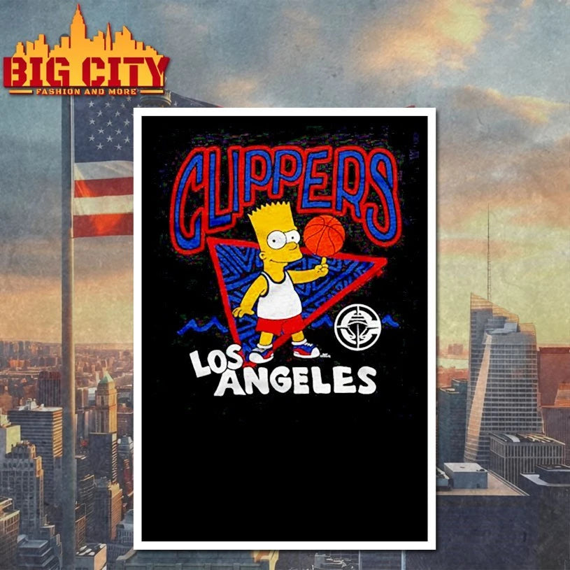 The Simpsons Bart x Los Angeles Clippers shirt
