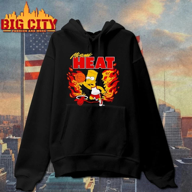 The Simpsons Bart x Miami Heat shirt