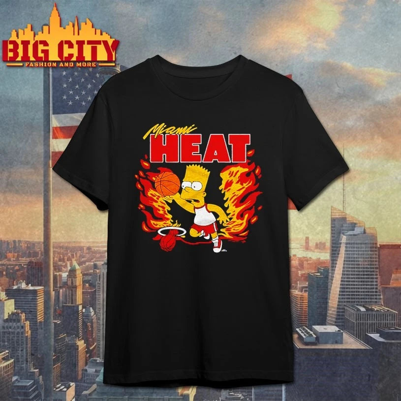 The Simpsons Bart x Miami Heat shirt