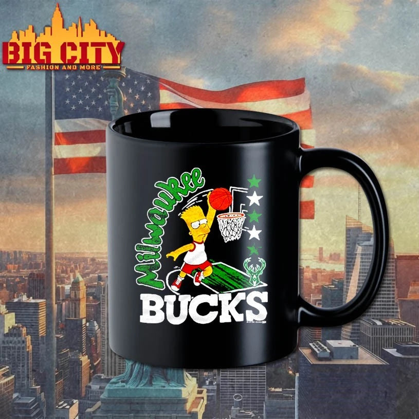 The Simpsons Bart x Milwaukee Bucks shirt