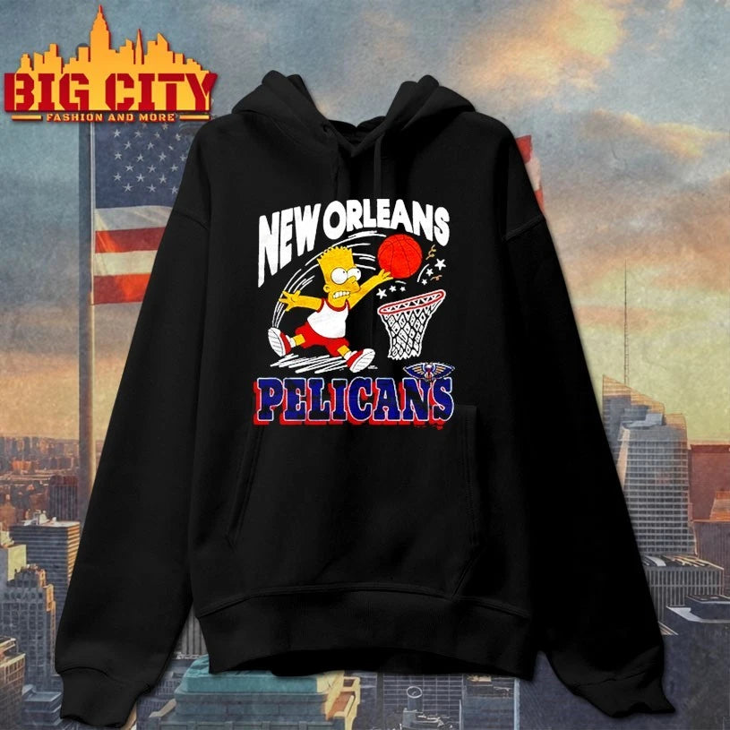 The Simpsons Bart x New Orleans Pelicans shirt