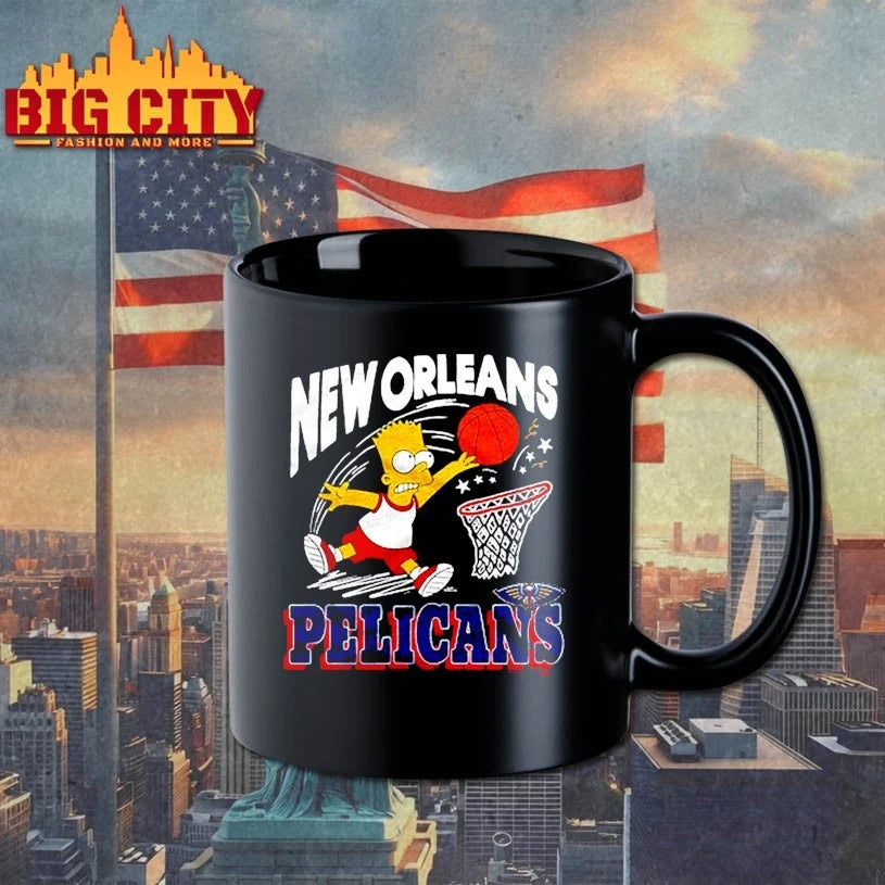The Simpsons Bart x New Orleans Pelicans shirt