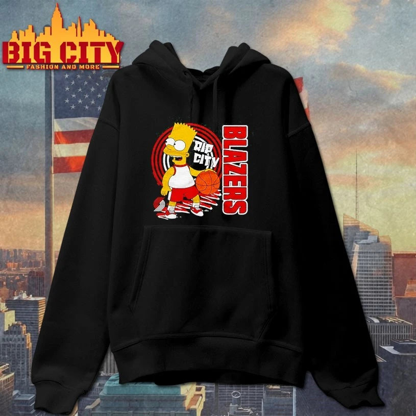 The Simpsons Bart x Portland Trail Blazers shirt