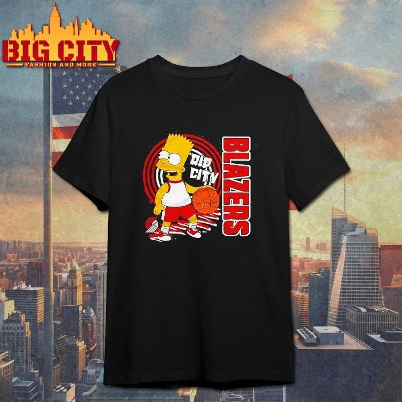 The Simpsons Bart x Portland Trail Blazers shirt