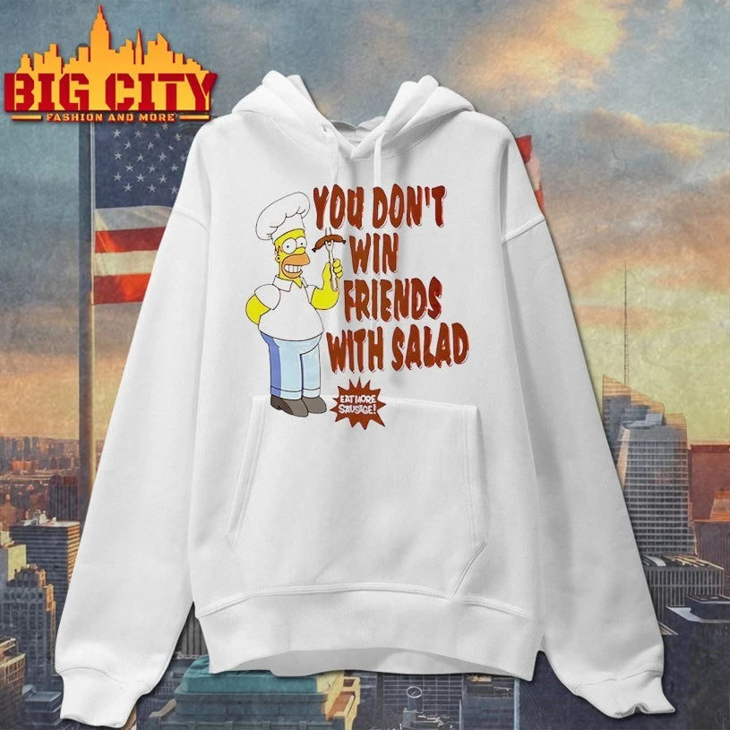 The Simpsons Homer You Don’t Win Friends With Salad shirt