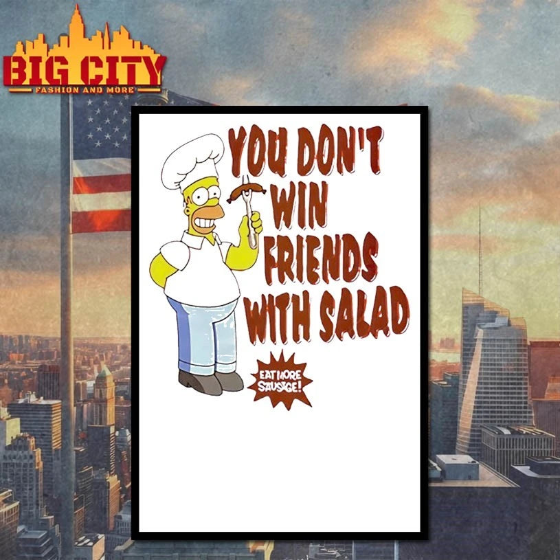 The Simpsons Homer You Don’t Win Friends With Salad shirt