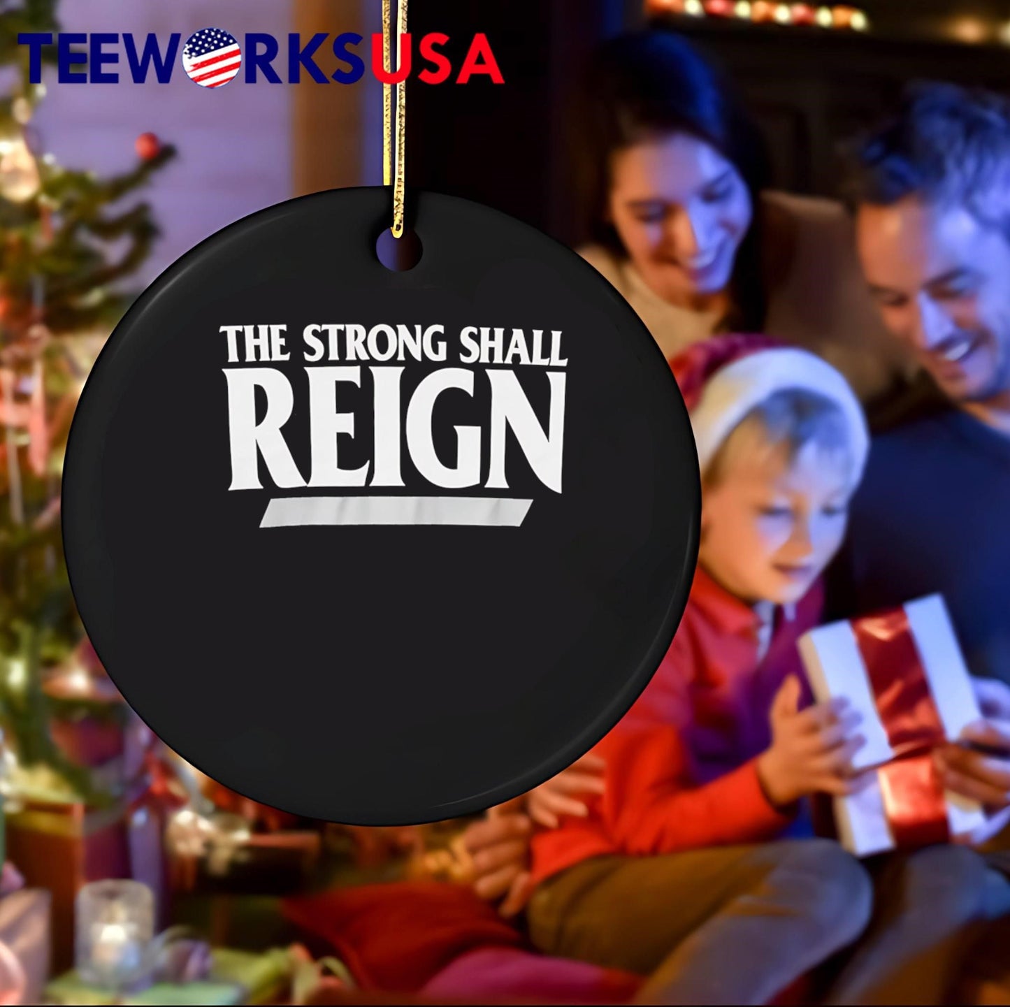 The Strong Shall Reign Typography shirt