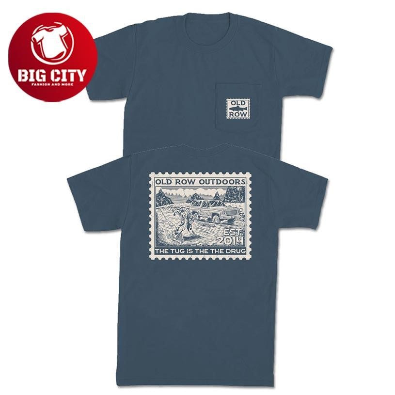 The Tug Is The Drug Stamp Old Row Two Sided Shirt