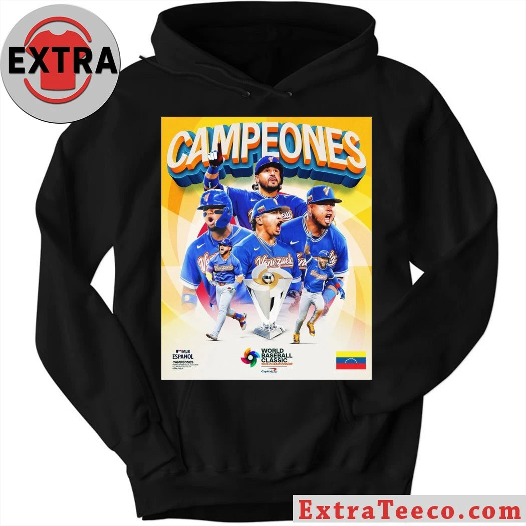 The Venezuelan national baseball team won the 2026 World Baseball Classic Shirt
