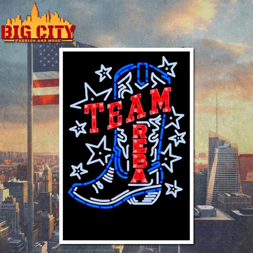 The Voice Team Reba Boot Neon Shirt