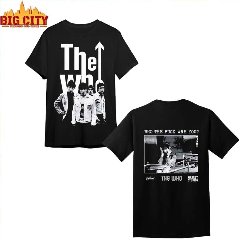 The Who x Market Studio Merch Exclusive Black And White Photography Two Sided Shirt