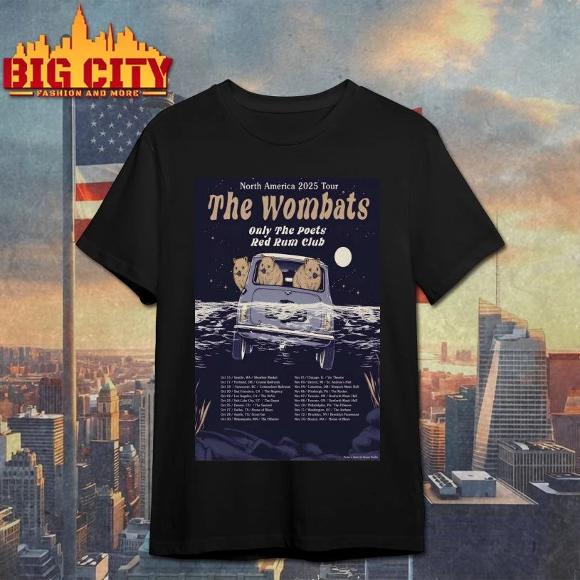 The Wombats 2025 Limited Poster Shirt