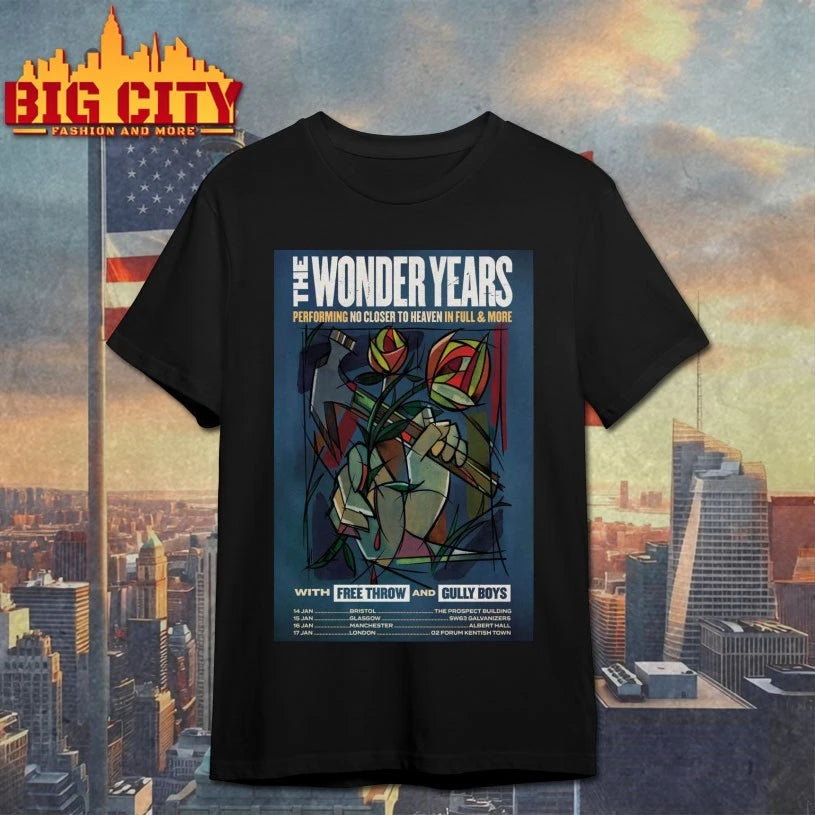 The Wonder Years No Closer To Heaven 10 Year Anniversary Tour UK Poster shirts