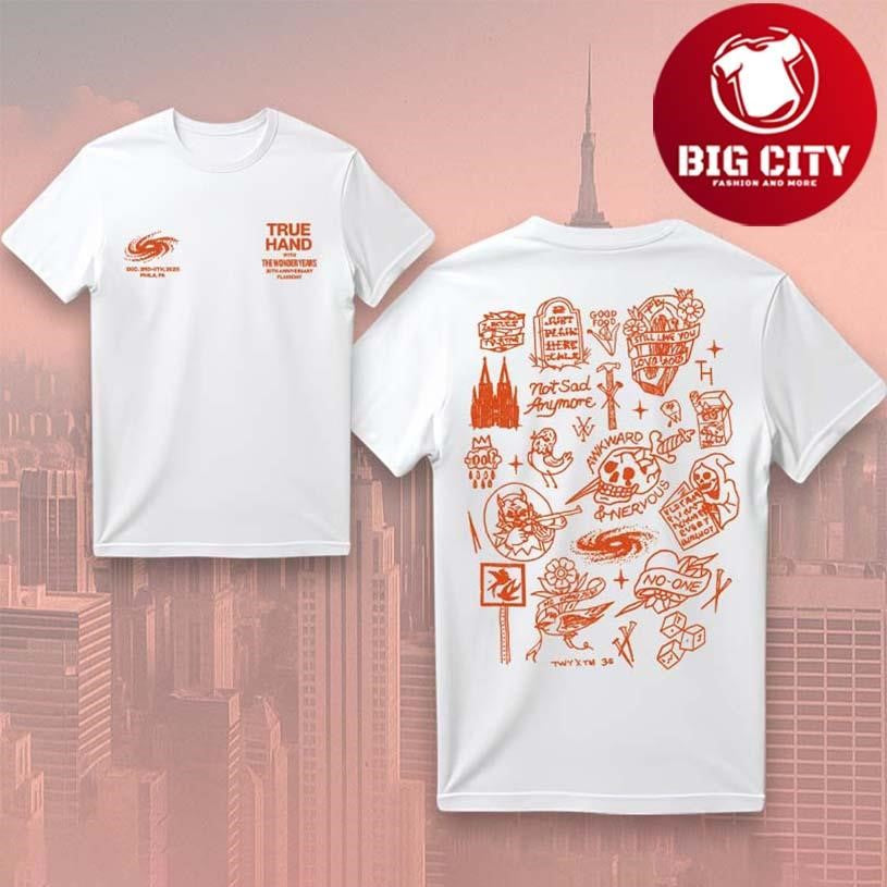 The Wonder Years True Hand Collab 2025 Two Sided Shirt