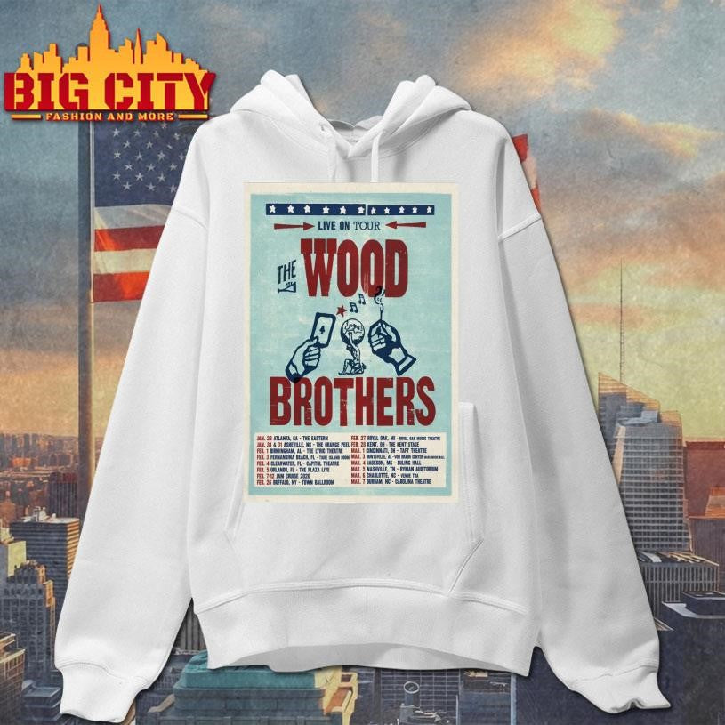 The Wood Brothers Live On Tour 26-Portrait Poster Shirt