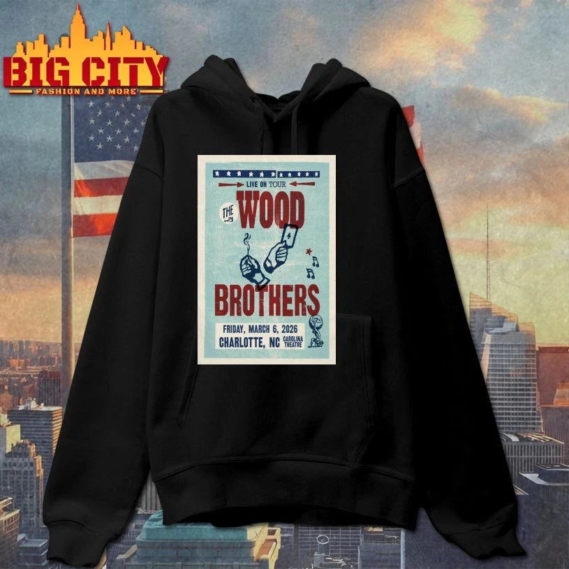 The Wood Brothers Mar 6 2026 Carolina Theatre Poster shirt