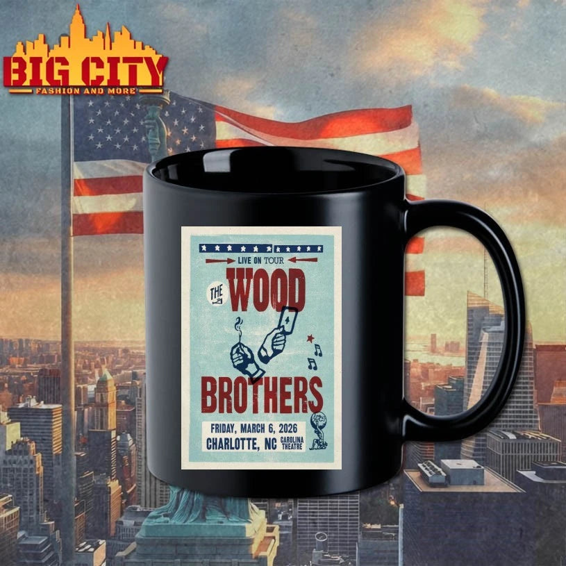The Wood Brothers Mar 6 2026 Carolina Theatre Poster shirt