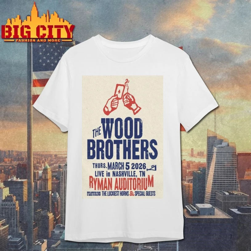The Wood Brothers March 5 2026 Nashville, Tennessee Poster Shirt